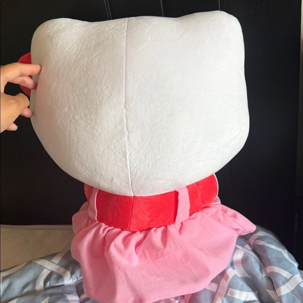 NWT Hello Kitty Plush with Pink Dress and Red Accents